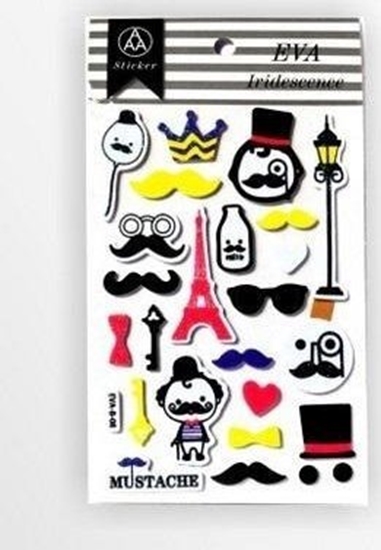 Picture of Stiker z elementami z pianki z lekkim brokatem