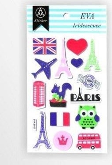 Picture of Stiker z elementami z pianki z lekkim brokatem