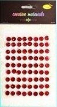 Picture of Stiker z krysztakami 10mm 72szt czerwony