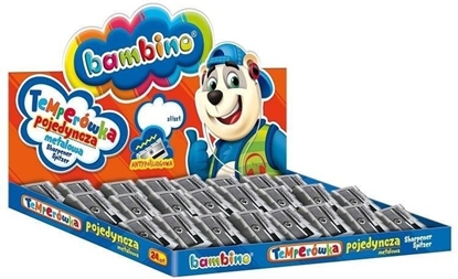 Изображение St-Majewski Temperówka pojedyncza metalowa (24szt) BAMBINO