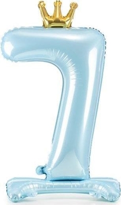 Изображение Stojcy balon foliowy 7 bkitny 84cm
