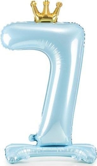 Изображение Stojcy balon foliowy 7 bkitny 84cm