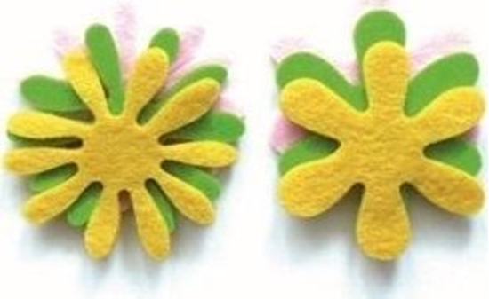 Picture of Stokrotki z filcu 6szt
