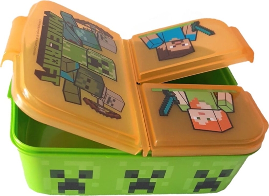 Picture of Stor niadaniówka pojemnik lunchbox 3 komory Minecraft
