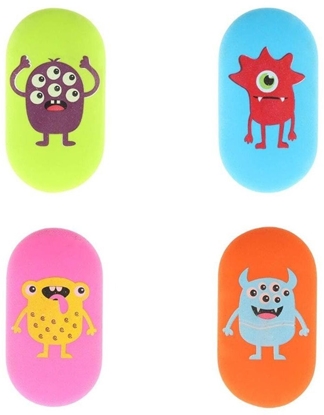 Изображение Strigo Gumka owalna z nadrukiem Monster (24szt) STRIGO