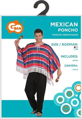 Attēls no Strój dla dorosych Ponczo Meksykanin rozm. 52