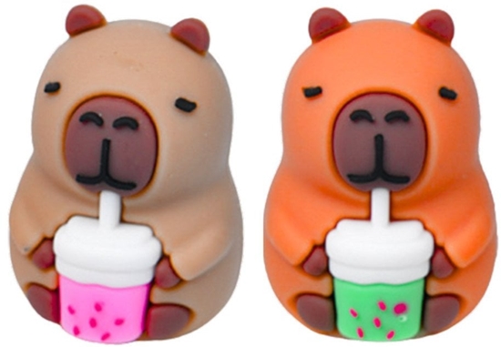 Picture of Strugaczka Kapibara Z Kubkiem Szkolna Biurowa Brzowa LEAN