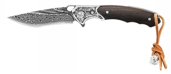 Picture of Sulankstomas Damasko plieno peilis Kamazaki KZI23056