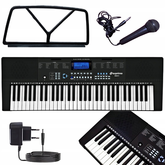 Picture of SUPRIMO EK611 keyboard elektroniczny edukacyjny 61