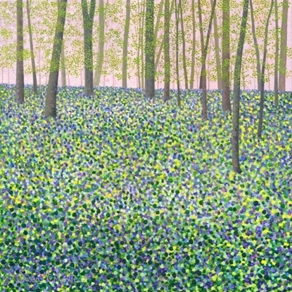 Attēls no Susan Entwistle Karnet z kopert Hiacynty i glistniki