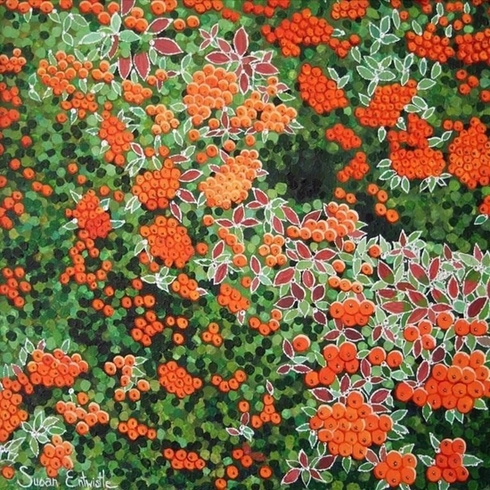 Изображение Susan Entwistle Karnet z kopert Ognik szkaratny