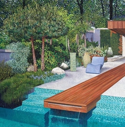 Изображение Susan Entwistle Karnet z kopert Ogród w Monako