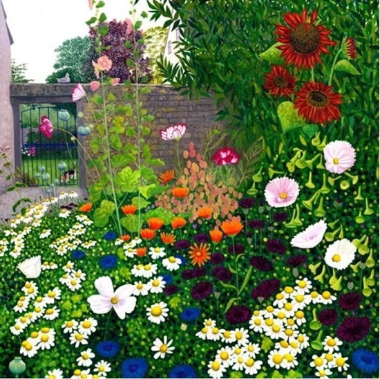 Picture of Susan Entwistle Karnet z kopert Ogród za murem