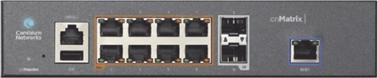 Picture of Switch Cambium Networks Cambium Networks cnMatrix EX1010-P Zarzdzany L2/L3 Gigabit Ethernet (10/100/1000) Obsuga PoE 1U Czarny