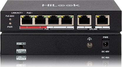 Изображение Switch HiLook Switch POE SW-06-POE 4-portowy HiLook by Hikvision