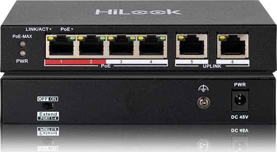 Изображение Switch HiLook Switch POE SW-06-POE 4-portowy HiLook by Hikvision