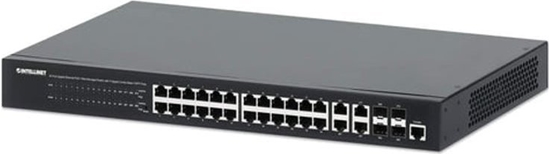 Picture of Switch Intellinet Network Solutions INTELLINET 24 Port Gigbit PoE+ Switch mit 4 SFP-Ports