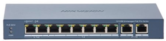Picture of SWITCH POE DS-3E0310HP-E(C) 8-PORTOWY Hikvision