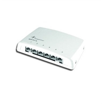 Picture of Switch Telegärtner Telegaertner mini distribution MPD6 HS-K, 6 x RJ45, Cat 6A ISO / IEC, shielded - J02021A0050