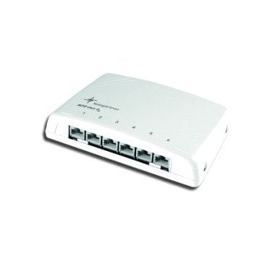 Picture of Switch Telegärtner Telegaertner mini distribution MPD6 HS-K, 6 x RJ45, Cat 6A ISO / IEC, shielded - J02021A0050