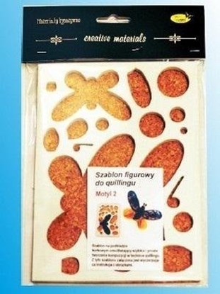 Attēls no Szablon figurowy do quillingu motyl 14.5x19cm