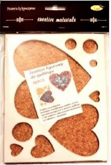 Picture of Szablon figurowy do quillingu serce 14.5x19cm