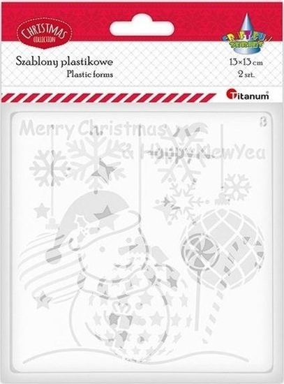 Picture of Szablony plastikowe 130x130mm 2szt