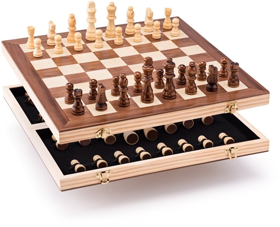 Picture of Szachy drewniane skadane Royal Chess 92210 Popular