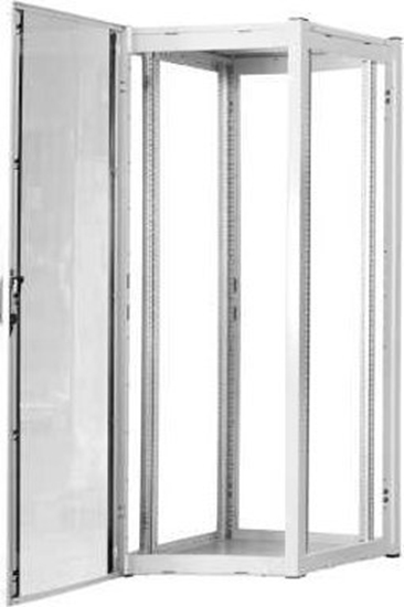 Изображение Szafa Digitus Szafa sieciowa stojca Hyper Pro 19" 32U rack 600x600, drzwi przód szyba, szary, 1000kg