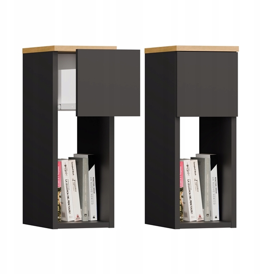 Picture of Szafka nocna GALAX 20/1S ANTRACYT ARTISAN