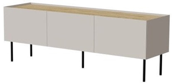 Picture of Szafka RTV FELLINI 150x40x52 kaszmir + blat db olejowany