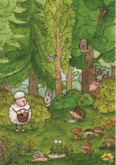 Изображение Szaron Pocztówka z kolorowank - Niech wszystko