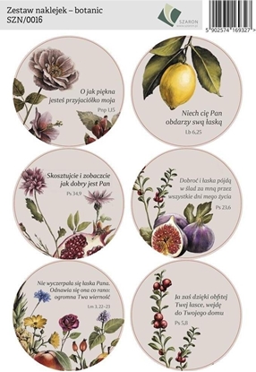 Attēls no Szaron Zestaw naklejek - botanic