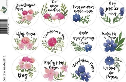 Attēls no Szaron Zestaw naklejek - kwiaty