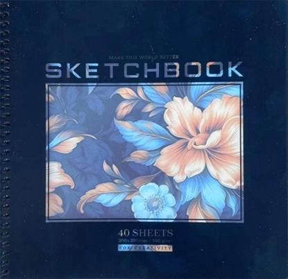 Изображение Szkicownik 200x200/40K gadki Kwiaty FRESH