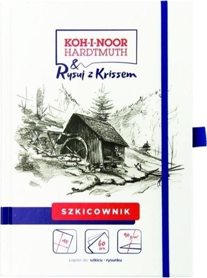 Изображение Szkicownik A5/60K 90g Rysuj z Krissem