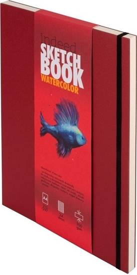 Picture of Szkicownik Indeed Watercolor A4 czerwony