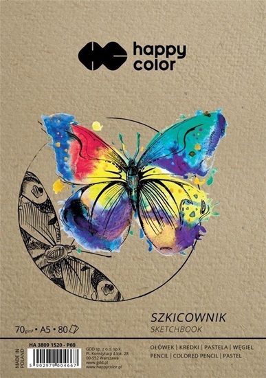 Picture of Szkicownik na spirali 135x205mm 80K HAPPY COLOR