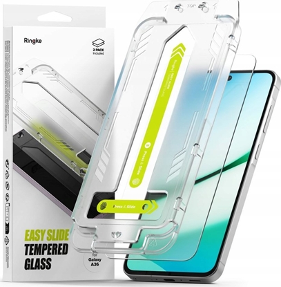 Attēls no SZKO HARTOWANE RINGKE EASY SLIDE 2-PACK GALAXY A36 5G CLEAR