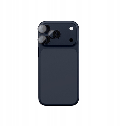 Изображение Szko na aparat AMAZINGTHING Sapphire na iPhone 17 Pro / Pro Max - z niebiesk ramk