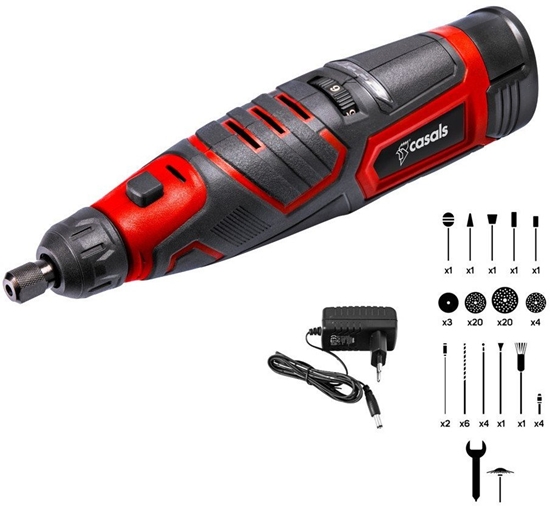 Picture of Szlifierka bezprzewodowa elektryczna z akcesoriami 12V CASALS CMG1205BC