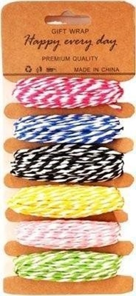 Изображение Sznurki papierowe duo 6 kolorów