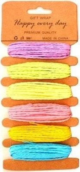 Picture of Sznurki papierowe pastelowe 6 kolorów