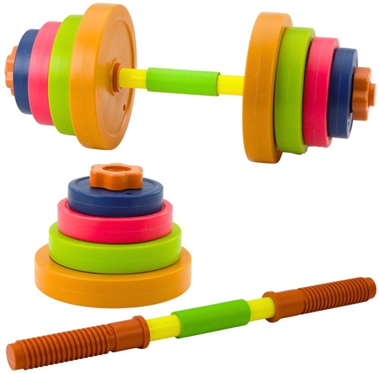 Picture of Sztanga Dla Dzieci Pianka Antypolizgowa 8 Talerzy Plastikowa Kolorowa LEAN Toys