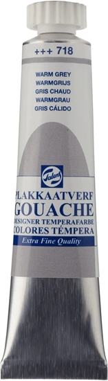 Picture of Talens Talens Gouache Extra Fine Quality Tube Warm Grey 718
