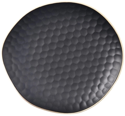 Изображение Talerz deserowy ceramiczny czarny TEA TIME 16,5x15 cm