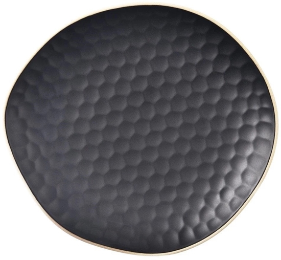 Изображение Talerz deserowy ceramiczny czarny TEA TIME 16,5x15 cm