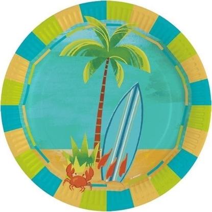 Picture of Talerze owalne papierowe Surfing 23cm 8szt