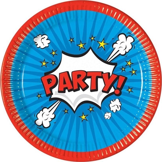 Picture of Talerzyki papierowe Boom Party 23cm 8szt