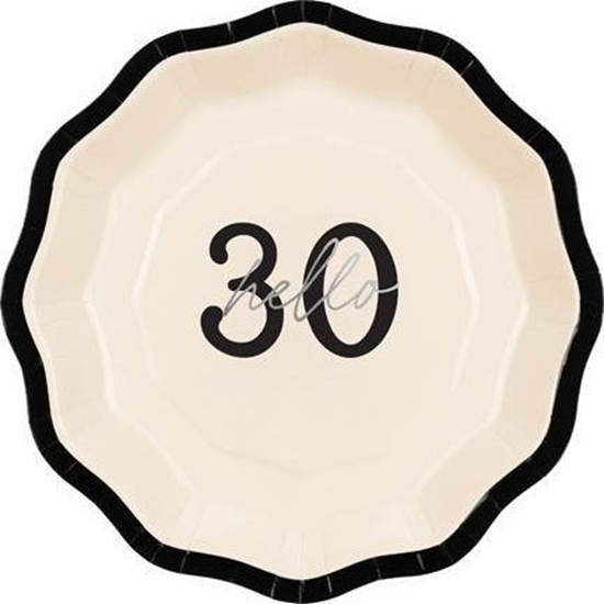 Picture of Talerzyki papierowe Hello 30 18cm 6szt